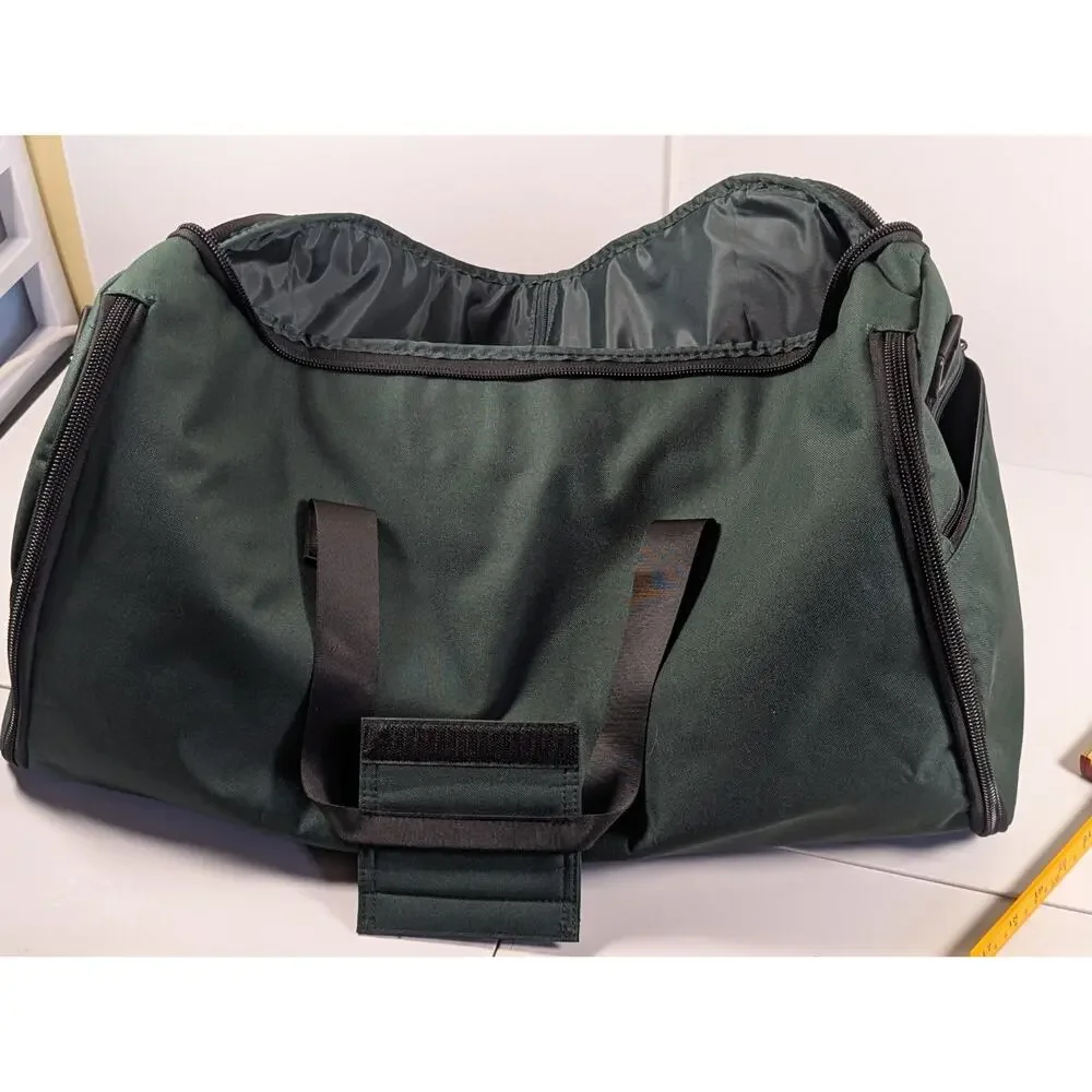 Halfday Garment Duffel Travel Bag Green Carry On Suit Garment Weekender 24